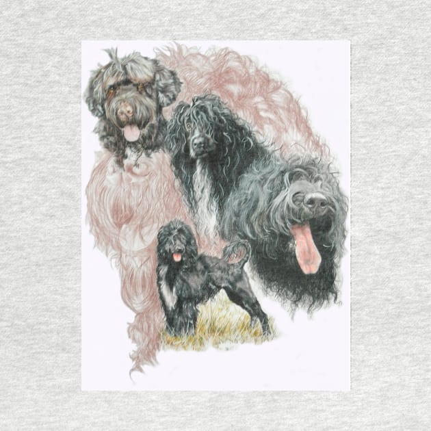 Portuguese Water Dog Medley by BarbBarcikKeith